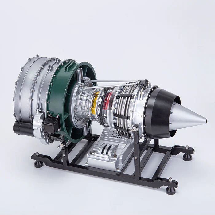 Full Metal Dual-Spool Turbofan Aircraft Engine Model