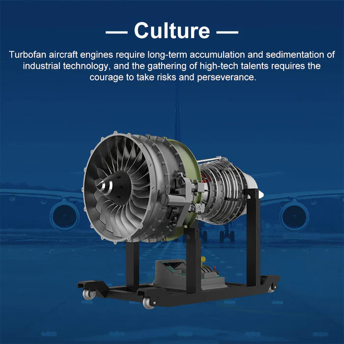 Full Metal Dual-Spool Turbofan Aircraft Engine Model