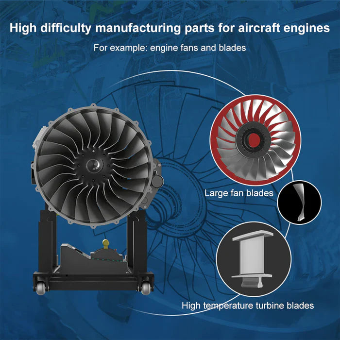 Full Metal Dual-Spool Turbofan Aircraft Engine Model