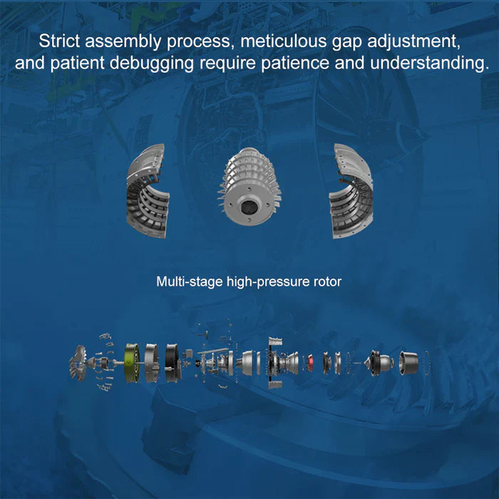 Full Metal Dual-Spool Turbofan Aircraft Engine Model