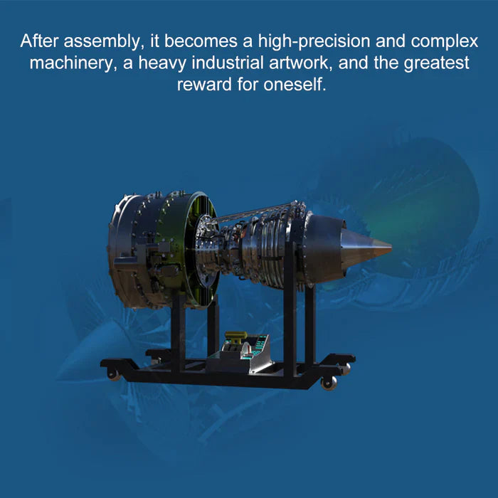 Full Metal Dual-Spool Turbofan Aircraft Engine Model