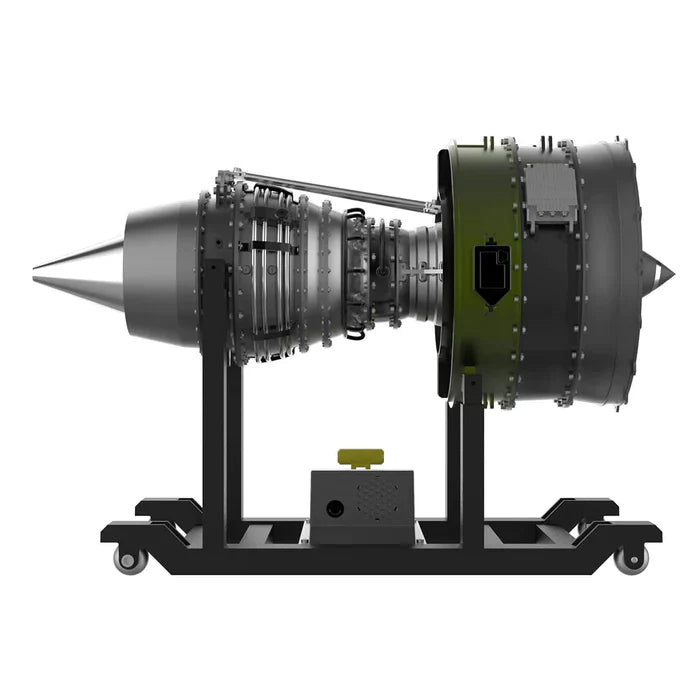 Full Metal Dual-Spool Turbofan Aircraft Engine Model